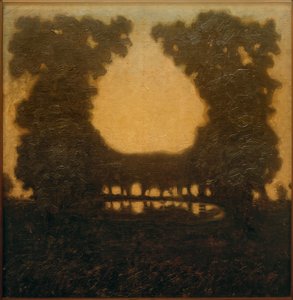 Bir göl ile park manzarası by Walter Ophey