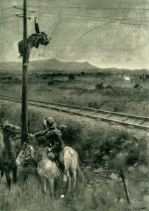 'Boers Telgraf Tellerini Kesme Eyleminde Yakalandı', 1902 by Walter Paget