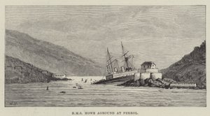 HMS Howe, Ferrol'da Karaya oturdu by Walter Paget