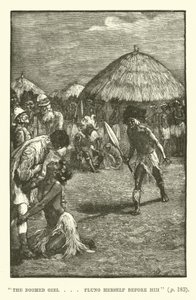 H Rider Haggard tarafından King Solomons Madenleri için İllüstrasyon by Walter Paget