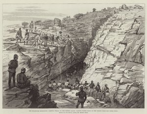 Hartum Seferi, Gakdul Wells, Çöl Yürüyüşü, Yukarı Kuyudan Birliklere Su Geçiriyor by Walter Paget
