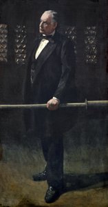 Charles Bradlaugh, Avam Kamarasındaki Bar'da, 1892-93 dolayları (tuval üzerine yağlı boya) by Walter Richard Sickert