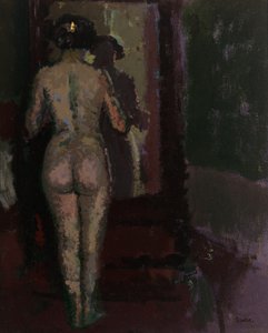 Nude at Mirror, Sally, c.1907-09 (tuval üzerine yağlı boya)