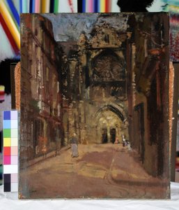 St Jacques, Dieppe, Fransa, c.1900 (tuval üzerine yağlı boya) by Walter Richard Sickert