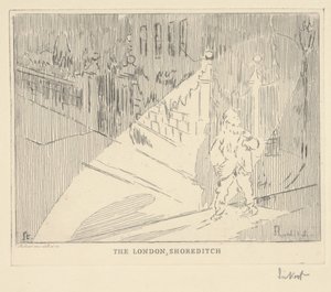 Londra Shoreditch (gravür) by Walter Richard Sickert