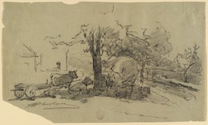 Bir Köy Meydanı by Walter Shirlaw