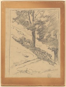Bir Yamaçta Koyun by Walter Shirlaw