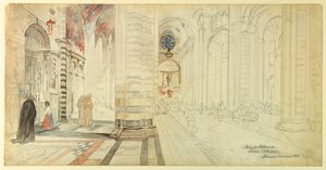 Suluboya Çalışması, Siena Katedrali by Walter Shirlaw