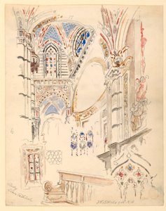 Siena Katedrali Çalışması by Walter Shirlaw