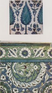 Syrian Tile, of the XVIIIth century, from a Damascus Mosque, Syrian Tile, XVIth or XVIIth century, from a Damascus Mosque  by Walter Spencer Stanhope Tyrwhitt