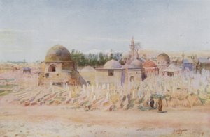 Müslüman Mezarlığı ve Hermon Dağı