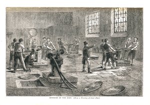 Yaklaşık 1800, 1878 tarihli bir çizimden Darphane İçi