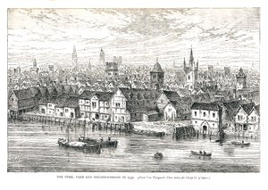 Steel Yard Iron Wharf ve Mahallesi, 1540. Nehir kıyısında, 1878