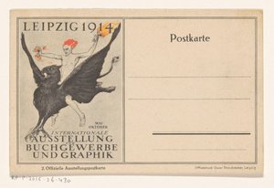 Bir griffin üzerinde dahi by Walter Tiemann