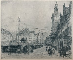 Pazar Yeri, Leipzig, c1913 by Walter Zeising
