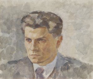bir beyefendinin portresi by Walther Gamerith