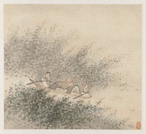 Manzara Albümü: Yaprak 6, 1677. by Wang Gai