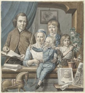 Sanatçının kendisi ve ailesi by Warner Horstink