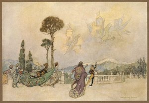 The Dragon'dan Havadaki Kaleler. by Warwick Goble
