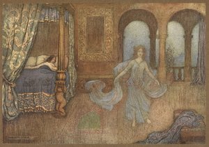 The Myrtle'dan Prens'e görünen Peri. by Warwick Goble