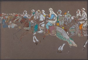 Arap süvari by Wassily Kandinsky
