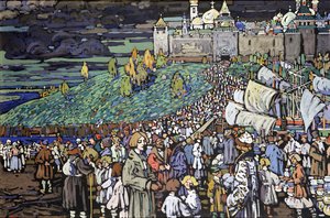Tüccarların Gelişi by Wassily Kandinsky