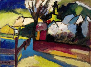 Ağaçlı sonbahar manzarası Ağaçlı sonbahar manzarası, 1910 by Wassily Kandinsky