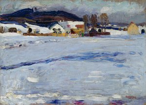 Starnberg yakınlarında – Kış by Wassily Kandinsky