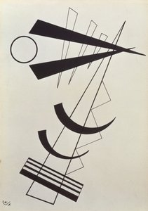 Siyah beyaz vurgulanmış ağırlıklar by Wassily Kandinsky