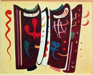 takviyeli kahverengi by Wassily Kandinsky