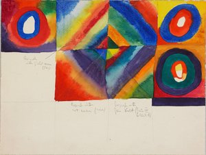 Resim Tekniğine İlişkin Bilgilerle Renk Çalışmaları, 1913. by Wassily Kandinsky