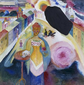 Moskova'da Bayan by Wassily Kandinsky