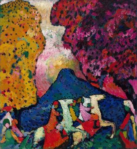 Mavi dağ. 1908-09 by Wassily Kandinsky