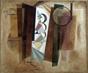 Kahverengi Gelişim - Boyama by Wassily Kandinsky