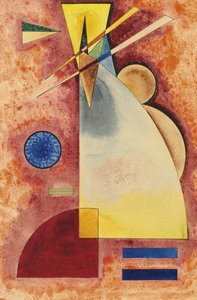 "İç içe geçen" (Ineinander) Wassily Kandinsky (veya Wassily Kandinski veya Kandinskij) Suluboya by Wassily Kandinsky