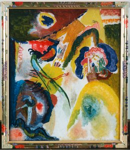 Kuğu ile cam resim by Wassily Kandinsky