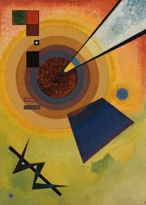 yeşil ve kırmızı by Wassily Kandinsky