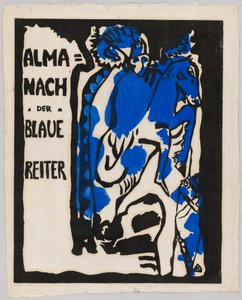 Almanak "Der Blaue Reiter" için gravür by Wassily Kandinsky