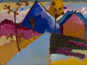 Kochel – düz sokak by Wassily Kandinsky