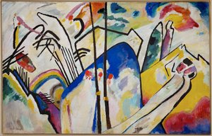Komposition 4 (tuval üzerine yağlıboya) by Wassily Kandinsky