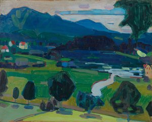 Murnau - Staffelsee'den görünüm by Wassily Kandinsky