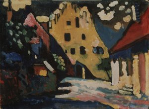 Murnau. Kale avlusu, 1908 by Wassily Kandinsky
