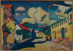 Murnau - Dorfstrasse by Wassily Kandinsky