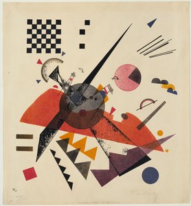 Wassily Kandinsky (veya Wassily Kandinski veya Kandinskij) tarafından ""Turuncu"" Litografi by Wassily Kandinsky