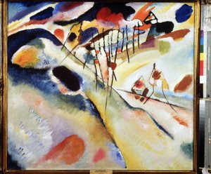 Wassily Kandinsky (ya da Wassily Kandinsky ya da Kandinskij) tarafından "Peyzaj" tablosu by Wassily Kandinsky