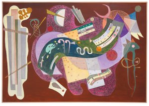 Sert ve kavisli by Wassily Kandinsky