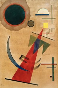 sivri kırmızı by Wassily Kandinsky