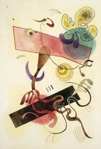 Noktalar: Yeşil ve Pembe by Wassily Kandinsky