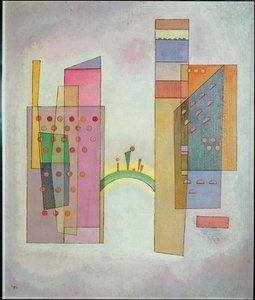 Köprü (karton üzerine yağlıboya) by Wassily Kandinsky