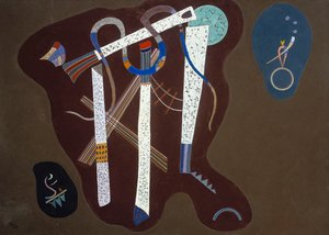 Üç Sütun; Drei Saulen by Wassily Kandinsky
